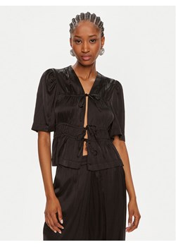 Munthe Bluzka Osh 242101524230 Czarny Regular Fit ze sklepu MODIVO w kategorii Bluzki damskie - zdjęcie 182622434