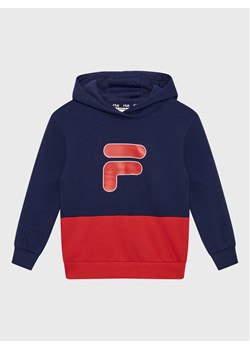 Fila Bluza Bielefeld FAK0101 Granatowy Regular Fit ze sklepu MODIVO w kategorii Bluzy i swetry - zdjęcie 182622442