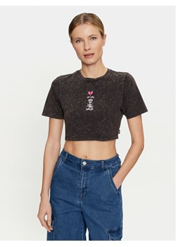 Vans T-Shirt Heartbreaker Crew Crop Ii VN000GJZ Czarny Regular Fit ze sklepu MODIVO w kategorii Bluzki damskie - zdjęcie 182622462
