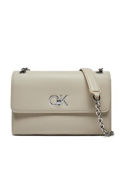 Calvin Klein Torebka K60K612554 Écru ze sklepu MODIVO w kategorii Torebki damskie - zdjęcie 182622693