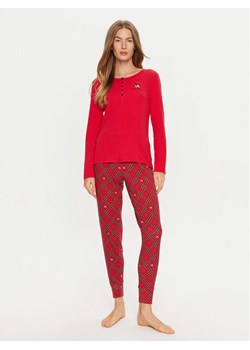 LAUREN RALPH LAUREN Piżama ILN72384F Czerwony Regular Fit ze sklepu MODIVO w kategorii Piżamy damskie - zdjęcie 182622750