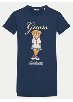 Guess Sukienka codzienna J5RK28 KAD74 Niebieski Regular Fit ze sklepu MODIVO w kategorii Sukienki dziewczęce - zdjęcie 182622840