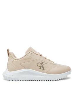 Calvin Klein Jeans Sneakersy YW0YW01442 Beżowy ze sklepu MODIVO w kategorii Buty sportowe damskie - zdjęcie 182622854