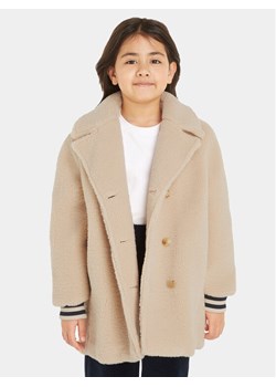 Tommy Hilfiger Kożuch KG0KG07544 Beżowy Regular Fit ze sklepu MODIVO w kategorii Płaszcze dziewczęce - zdjęcie 182622961