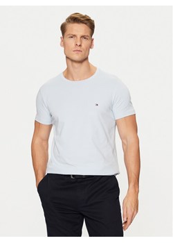 Tommy Hilfiger T-Shirt MW0MW10800 Błękitny Slim Fit ze sklepu MODIVO w kategorii T-shirty męskie - zdjęcie 182623011