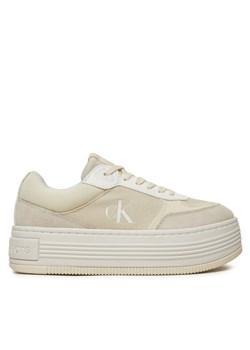 Calvin Klein Jeans Sneakersy YW0YW01638 Beżowy - id: 0000304568190 - marki Calvin Klein - 182623074 Calvin Klein Jeans Sneakersy YW0YW01638 Beżowy ze sklepu MODIVO w kategorii Buty sportowe damskie - zdjęcie 182623074