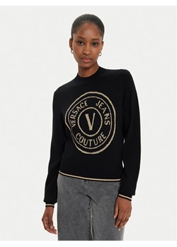 Versace Jeans Couture Sweter 77HAFM21 Czarny Regular Fit - id: 0000304382918 - marki Versace Jeans - 182623133 Versace Jeans Couture Sweter 77HAFM21 Czarny Regular Fit ze sklepu MODIVO w kategorii Swetry damskie - zdjęcie 182623133
