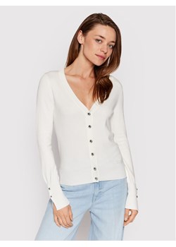Guess Kardigan Zena W2YR33 Z2V62 Biały Regular Fit ze sklepu MODIVO w kategorii Swetry damskie - zdjęcie 182623154
