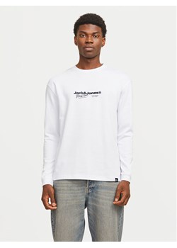 Jack&Jones Longsleeve Charlie 12265426 Biały Regular Fit ze sklepu MODIVO w kategorii T-shirty męskie - zdjęcie 182623173