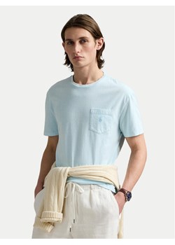 Polo Ralph Lauren T-Shirt 710969628002 Błękitny Custom Slim Fit ze sklepu MODIVO w kategorii T-shirty męskie - zdjęcie 182623231
