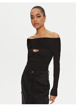PINKO Bluzka 102799 A170 Czarny Slim Fit ze sklepu MODIVO w kategorii Bluzki damskie - zdjęcie 182623233