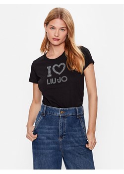 Liu Jo T-Shirt WF3076 JS923 Czarny Regular Fit ze sklepu MODIVO w kategorii Bluzki damskie - zdjęcie 182623282