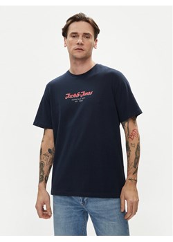 Jack&Jones T-Shirt Henry 12248600 Granatowy Standard Fit ze sklepu MODIVO w kategorii T-shirty męskie - zdjęcie 182623332