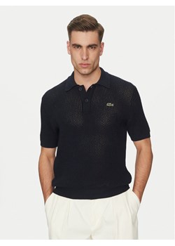 Lacoste Sweter AH9724 Granatowy Regular Fit ze sklepu MODIVO w kategorii Swetry męskie - zdjęcie 182623411