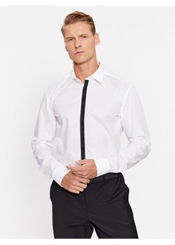 Hugo Koszula Keidi 50500966 Biały Slim Fit ze sklepu MODIVO w kategorii Koszule męskie - zdjęcie 182623450