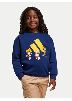 adidas Bluza Disney Mickey Mouse JD4550 Granatowy Loose Fit ze sklepu MODIVO w kategorii Bluzy dziewczęce - zdjęcie 182623542