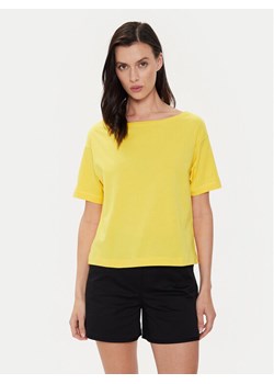 Sisley T-Shirt 3096L400N Żółty Relaxed Fit ze sklepu MODIVO w kategorii Bluzki damskie - zdjęcie 182623662