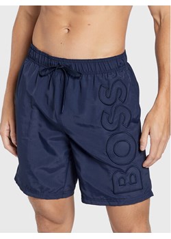 Boss Szorty kąpielowe Whale 50469329 Granatowy Regular Fit ze sklepu MODIVO w kategorii Kąpielówki - zdjęcie 182623723