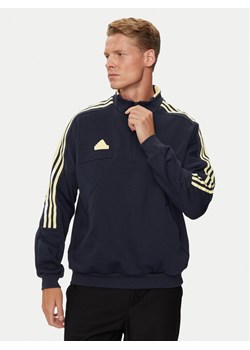 adidas Bluza House of Tiro IW5952 Granatowy Regular Fit ze sklepu MODIVO w kategorii Bluzy męskie - zdjęcie 182623763