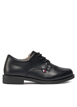 Tommy Hilfiger Półbuty Low Cut Lace Up Shoe T3B4-33174-1355 Czarny ze sklepu MODIVO w kategorii Buty komunijne - zdjęcie 182623791