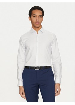 Calvin Klein Koszula K10K114307 Biały Slim Fit ze sklepu MODIVO w kategorii Koszule męskie - zdjęcie 182623833