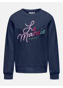 Kids ONLY Bluza Hero 15317748 Granatowy Regular Fit ze sklepu MODIVO w kategorii Bluzy dziewczęce - zdjęcie 182623911
