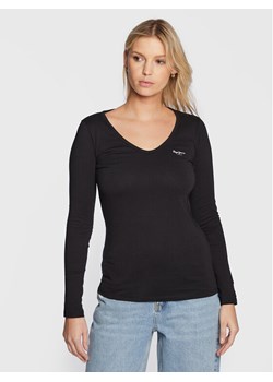 Pepe Jeans Bluzka Corine PL505306 Czarny Regular Fit ze sklepu MODIVO w kategorii Bluzki damskie - zdjęcie 182623960