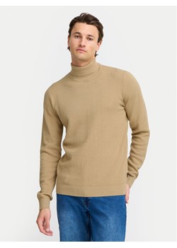 Blend Golf 20717258 Beżowy Regular Fit ze sklepu MODIVO w kategorii Swetry męskie - zdjęcie 182624000