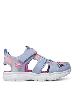 Skechers Sandały Flex Splash-Daylight Shimmer 303276L/LVHP Fioletowy ze sklepu MODIVO w kategorii Sandały dziecięce - zdjęcie 182624073