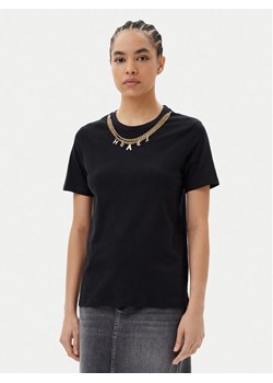 Silvian Heach T-Shirt GPP25098TS Czarny Regular Fit ze sklepu MODIVO w kategorii Bluzki damskie - zdjęcie 182624232