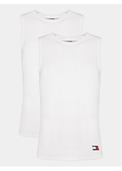 Tommy Jeans Komplet 2 tank topów UM0UM03158 Biały Regular Fit ze sklepu MODIVO w kategorii T-shirty męskie - zdjęcie 182624364