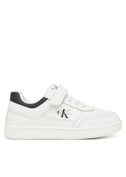 Calvin Klein Jeans Sneakersy Low Cut Lace-Up/ Velcro Sneaker V1X9-82077-1355 S Biały ze sklepu MODIVO w kategorii Buty sportowe dziecięce - zdjęcie 182624391