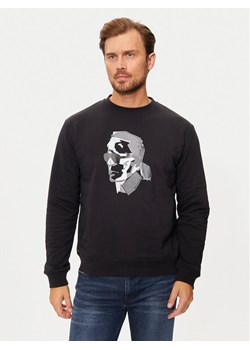 KARL LAGERFELD Bluza 705060 544942 Czarny Regular Fit ze sklepu MODIVO w kategorii Bluzy męskie - zdjęcie 182624460