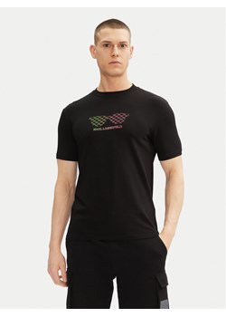 KARL LAGERFELD T-Shirt 755402 552235 Czarny Regular Fit ze sklepu MODIVO w kategorii T-shirty męskie - zdjęcie 182624591