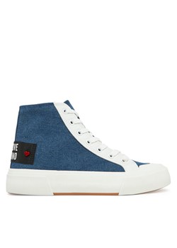 LOVE MOSCHINO Trampki JA15022G1MJO5700 Niebieski ze sklepu MODIVO w kategorii Trampki damskie - zdjęcie 182624612