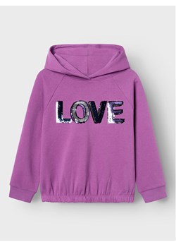 NAME IT Bluza 13219959 Fioletowy Regular Fit ze sklepu MODIVO w kategorii Bluzy dziewczęce - zdjęcie 182624682