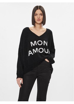 Kontatto Sweter 3M1200 Czarny Oversize ze sklepu MODIVO w kategorii Swetry damskie - zdjęcie 182624861