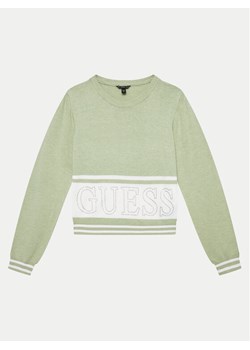 Guess Sweter J4YR01 Z3GW0 Zielony Regular Fit ze sklepu MODIVO w kategorii Swetry chłopięce - zdjęcie 182624902