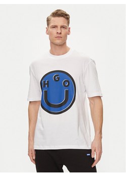 Hugo T-Shirt Nimper 50513189 Biały Regular Fit ze sklepu MODIVO w kategorii T-shirty męskie - zdjęcie 182624921