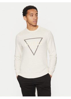 Guess Sweter M5RR02 Z3KI1 Écru Regular Fit ze sklepu MODIVO w kategorii Swetry męskie - zdjęcie 182624923