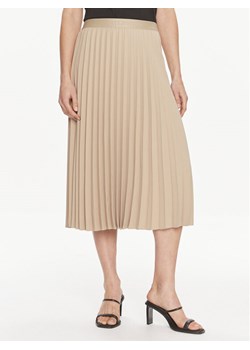 Tommy Hilfiger Spódnica plisowana Fluid WW0WW41793 Beżowy Regular Fit ze sklepu MODIVO w kategorii Spódnice - zdjęcie 182624952