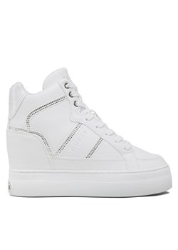 Guess Sneakersy Giala FL5ALA ELE12 Biały ze sklepu MODIVO w kategorii Trampki damskie - zdjęcie 182625082
