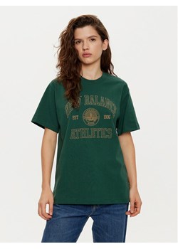 New Balance T-Shirt WT43548 Zielony Oversize ze sklepu MODIVO w kategorii Bluzki damskie - zdjęcie 182625244