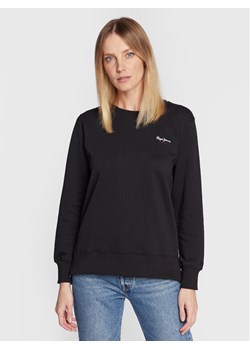 Pepe Jeans Bluza Calista PL581189 Czarny Regular Fit ze sklepu MODIVO w kategorii Bluzy damskie - zdjęcie 182625451