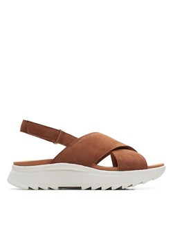 Clarks Sandały DashLite Wish 26171950 Brązowy ze sklepu MODIVO w kategorii Sandały damskie - zdjęcie 182625502