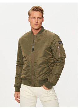 SCHOTT N.Y.C. Kurtka bomber AIRFORCERS Zielony Regular Fit ze sklepu MODIVO w kategorii Kurtki męskie - zdjęcie 182625703