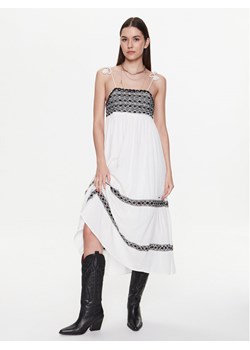 Pepe Jeans Sukienka codzienna Ariel PL953230 Écru Regular Fit ze sklepu MODIVO w kategorii Sukienki - zdjęcie 182626023