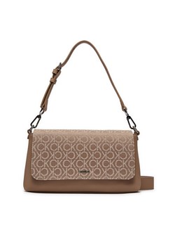 Calvin Klein Torebka Ck Must Shoulder Bag K60K612646 Brązowy ze sklepu MODIVO w kategorii Torebki damskie - zdjęcie 182626042
