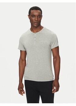 Calvin Klein Underwear T-Shirt Henley LV00NM2803 Szary Regular Fit ze sklepu MODIVO w kategorii T-shirty męskie - zdjęcie 182626162