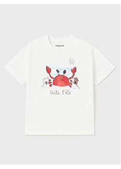 Mayoral T-Shirt 1026 Biały Regular Fit ze sklepu MODIVO w kategorii Koszulki niemowlęce - zdjęcie 182626264